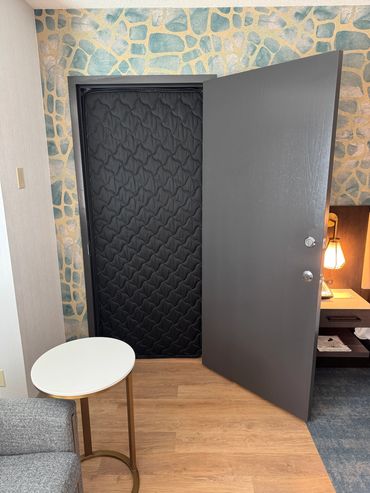 hotel connecting door soundproofing