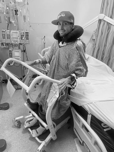 This is me doing PT in the hospital after being in there for 7months.