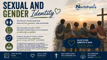 Church of God stance on sexual and gender identity with mission of love and truth.
