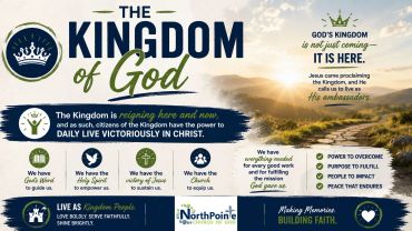 The Kingdom of God is here with power, purpose, and peace.