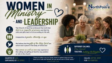 Women in ministry and leadership at NorthPointe Church of God.