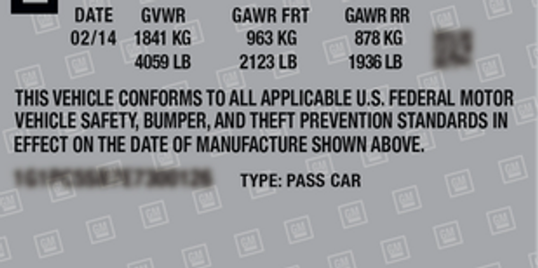 VIN Label