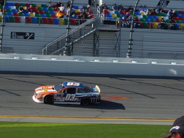 Brayton Laster at speed at Daytona