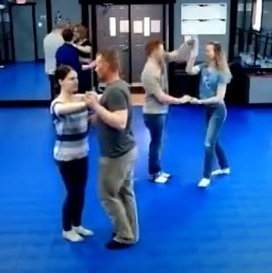 Adult dance class