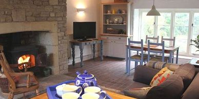 Open plan living/dining/kitchen areas