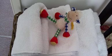 Towels and bedding provided