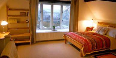 First floor master double bedroom under magnificent beamed ceiling