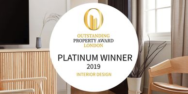 Lighting Design - platinum winner 2019 for the outstanding property awards London