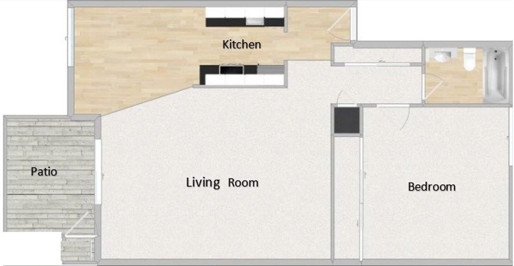 One Bedroom Apartment
667 sq ft