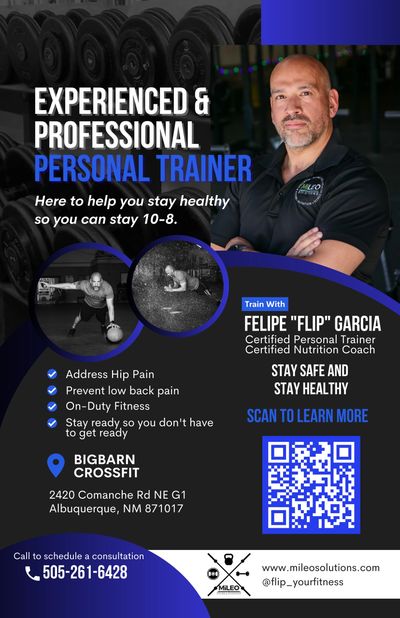 Fitness coach. Experienced. Professional. BigBarn CrossFit. On-Duty Fitness. Postural imbalance.