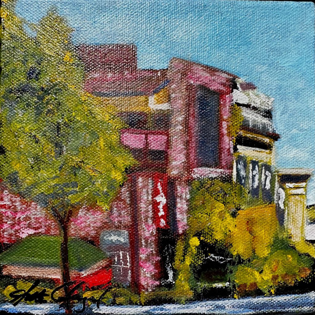 1500 Mt. Diablo
oil
6"x6"x1.5" unframed 
$140