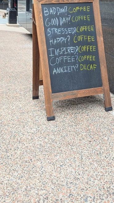 Clever Sign @ coffee shop