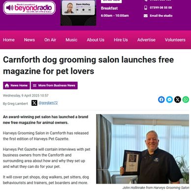 Beyond Radio article about Harvey's Pet Gazette