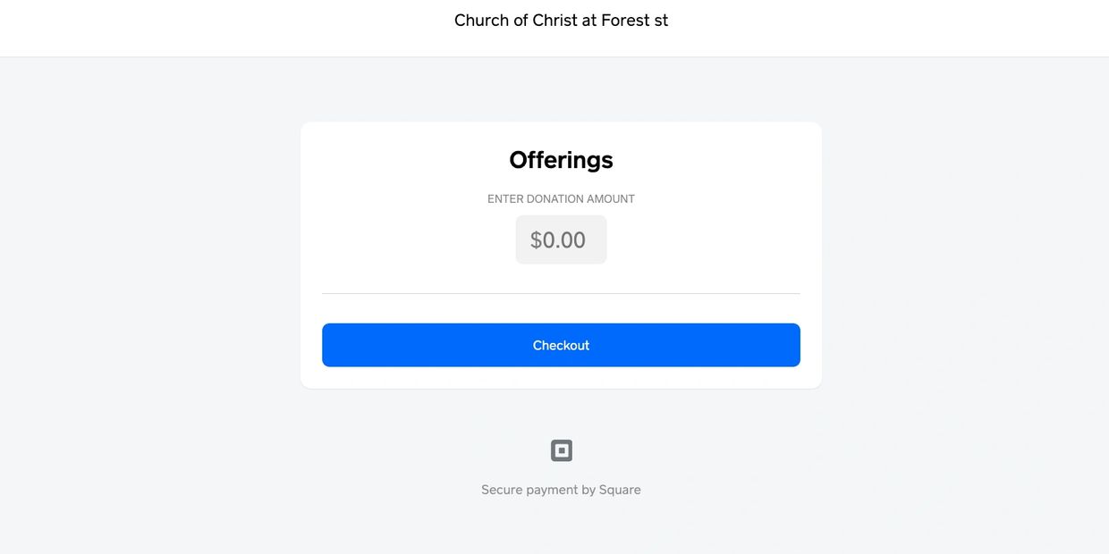 Church of Christ at Forest Street