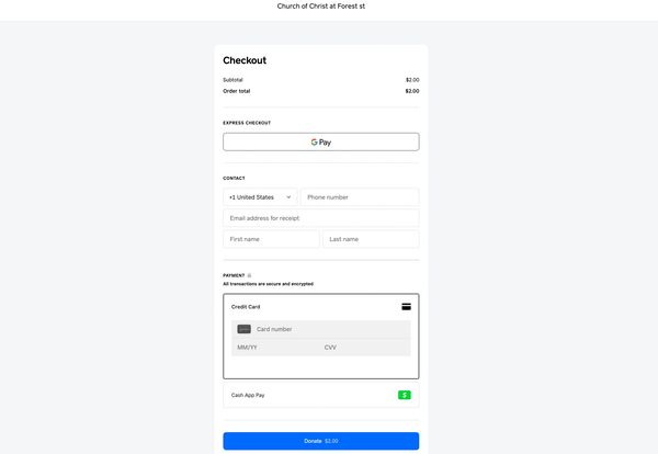 Church of Christ at Forest Street