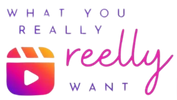 What you really reelly want logo