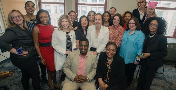 Candidate Training Class graduates at CUNY with the Manhattan Borough President, Gale Brewer