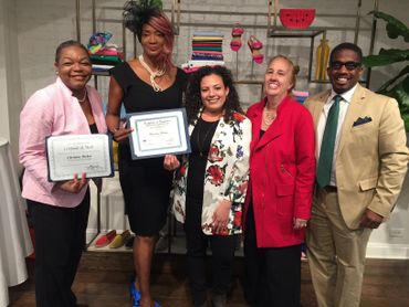 CEO Sharon Nelson, Councilwoman Nathalia Fernandez, NY Borough Pres. Gale Brewer at CREW graduation
