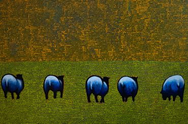 5 Sheep Green Field
60" x 40"