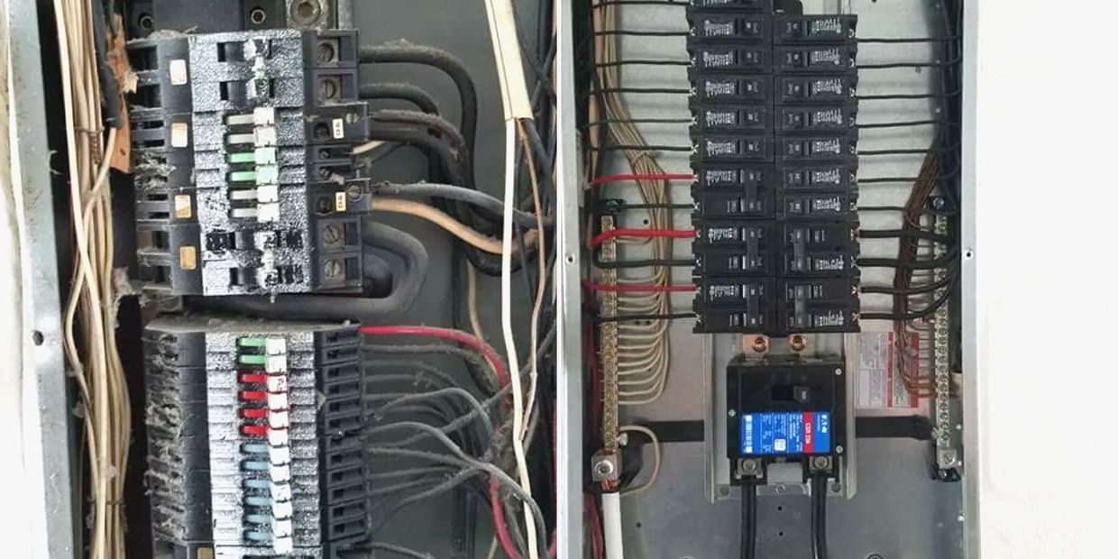 Before & After Zinsco Panel replacement