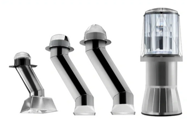 Various configurations of Solatube commercial TDD units including the M74, 750DS, and the 330 DS.