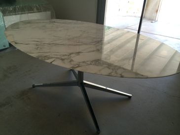 Marble table high gloss polish