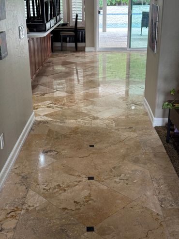 Travertine restoration