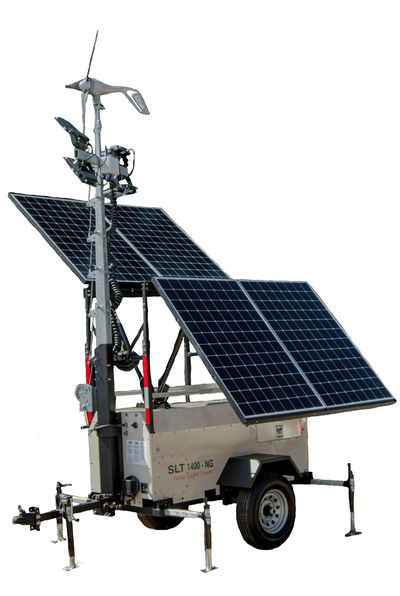 SLTW 1400 Mobile Solar/Wind Hybrid Light Tower

Mobile Solar Light Tower