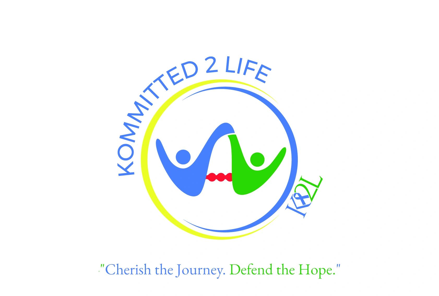 Logo with two figures holding hands and the phrase 'Cherish the Journey. Defend the Hope.'