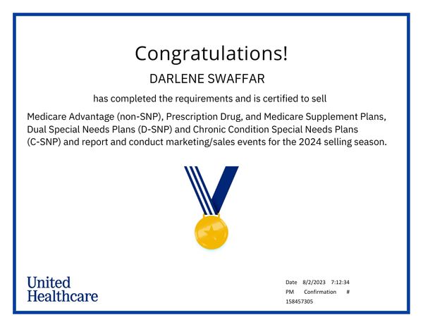 2025 United Healthcare Medicare Certification