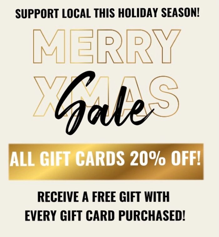 Promotion valid through Christmas!