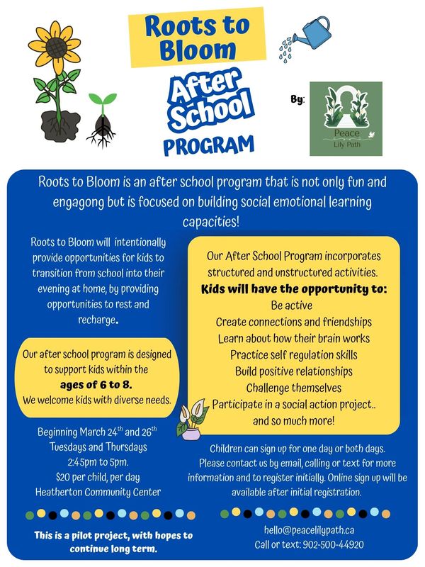 Roots to Bloom is an after school program