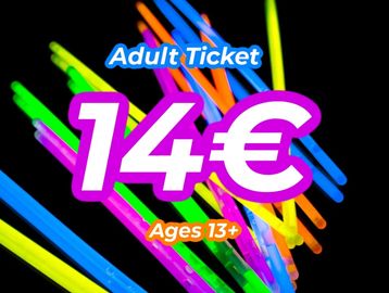 Adult ticket priced at 14 euros for ages 13 and above.
