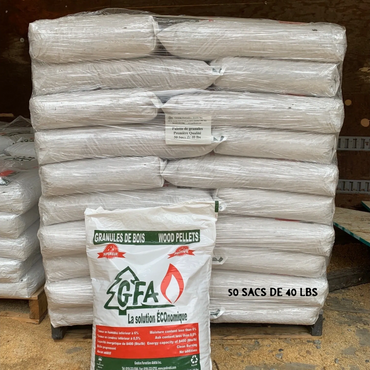 Granules pellet GFA La Sarre Achat local Abitibi
