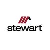 Stewart logo with stylized three red stripes and a black triangle above the name.