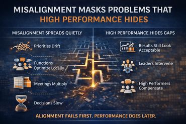 Infographic: Misalignment Masks Problems That High Performance Hides