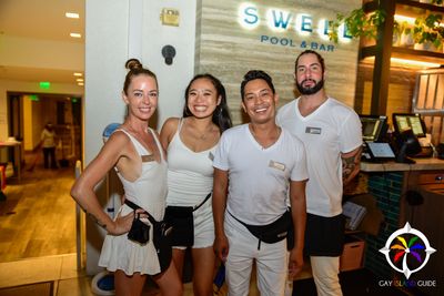 Gay Island Guide Hawaii Events, Swell Pool Bar, Alohilani Resort, Honolulu Pride, White Party, Gay
