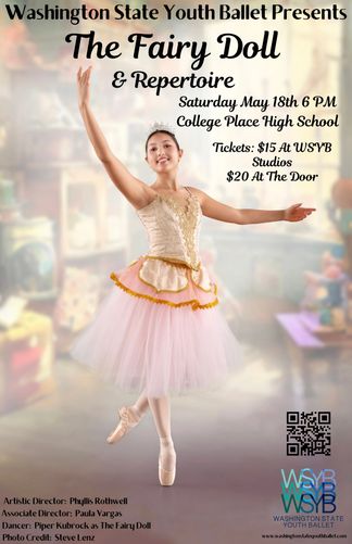 WSYB presents its annual Spring Performance featuring The Fairy Doll and Repertoire. 

Saturday, May