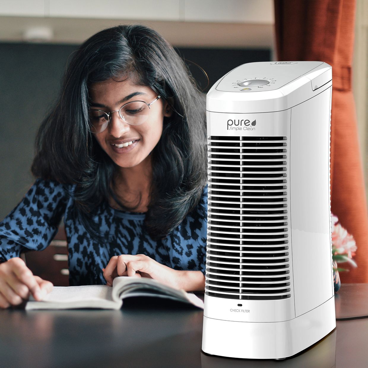 Lasko Electrostatic Air Purifier - A504IN | Zero Maintenance, No Recurring Cost of Buying Filters 