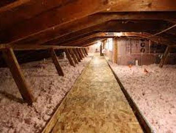 Insulation
Attic insulation
Attic
Blown in insulation