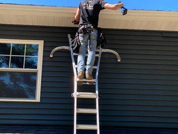 Gutters
Gutter guards
Siding
Soffit and facia