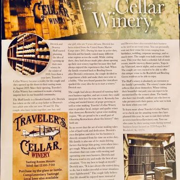 Neighbors of Bowling Green Article featuring Traveler's Cellar Winery