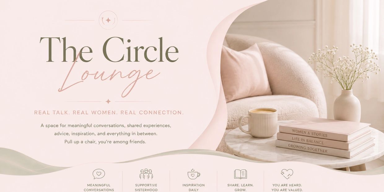 Cozy lounge setting inviting meaningful conversations among women.