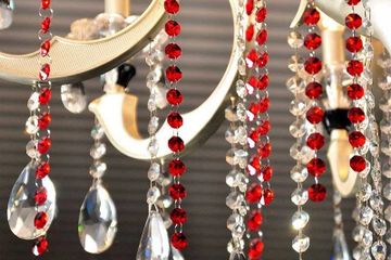 red chandelier replacement crystals for chandeliers