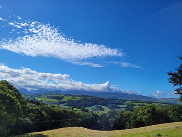 View of the Carneddau mountain range in Snowdonia