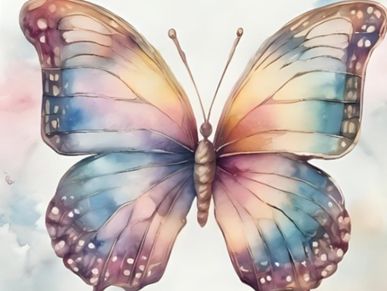 Image of back of born to fly tarot cards