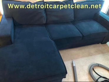 Sectional Couch steam upholstery cleaning in Detroit

