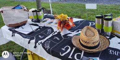 AMBA Display table at Homesteaders of American Conference, Front Royal, VA, annually in October