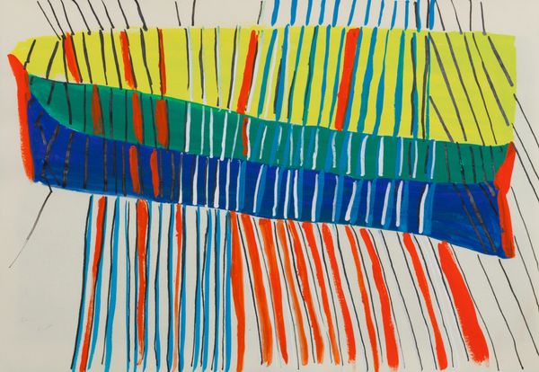 Acrylic and Ink on Paper