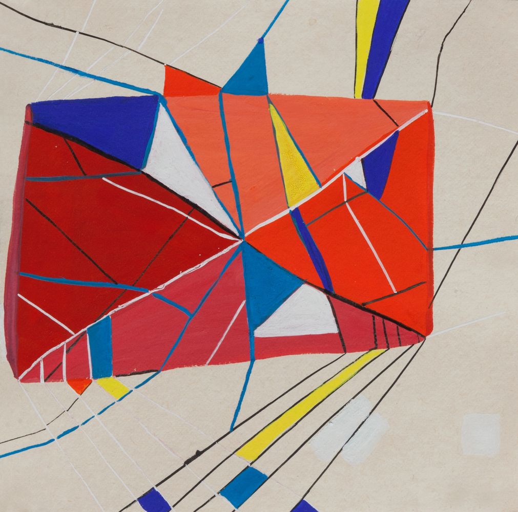 Acrylic, Ink on Paper